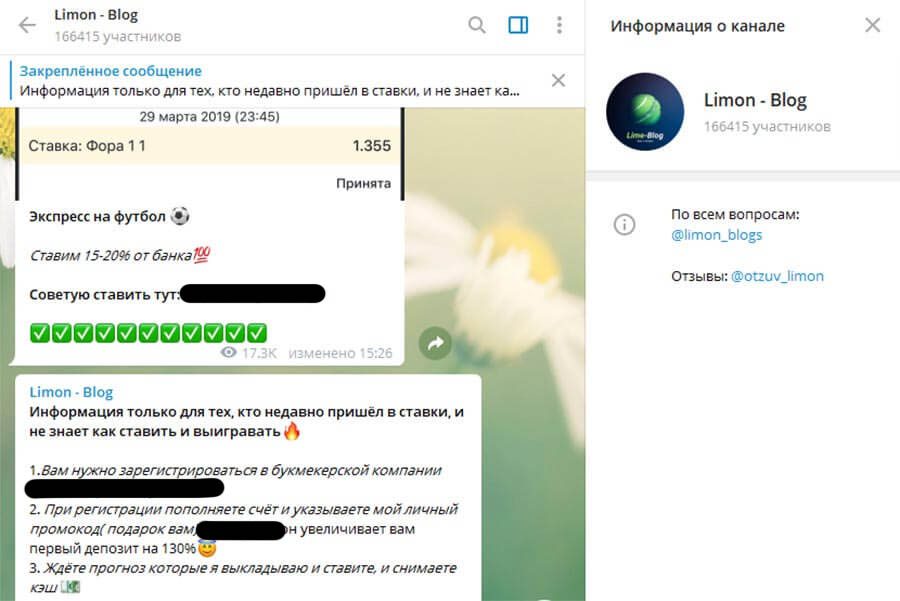 Телеграм канал Limon Blog (Лимон Блог)