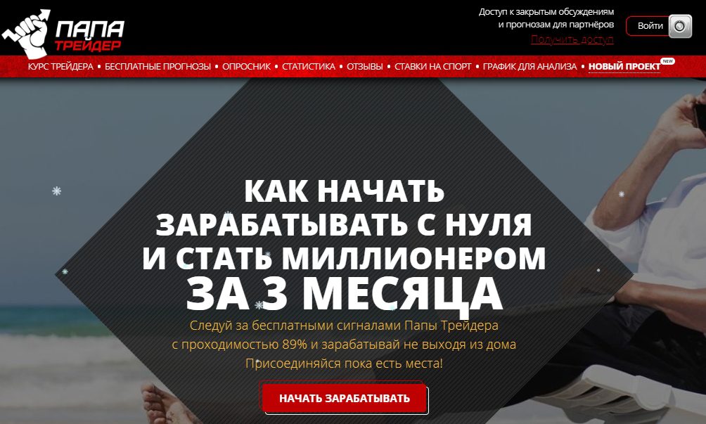Главная страница сайта Папа Трейдер и Ставки от Папы(papa-trader.ru) Главная страница сайта Папа Трейдер и Ставки от Папы(papa-trader.ru)