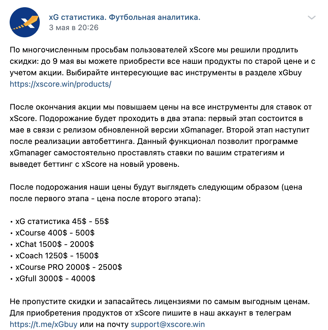 Статистика каппера Xscore.win(Икс Скор)