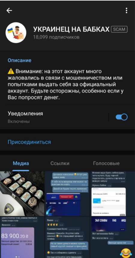 украинец на бабках телеграмм информация