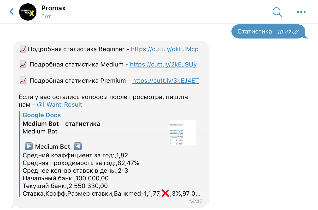 Статистика капперов