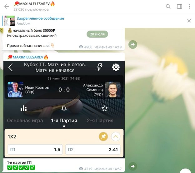 MAXIM ELESAREV – Телеграмм канал