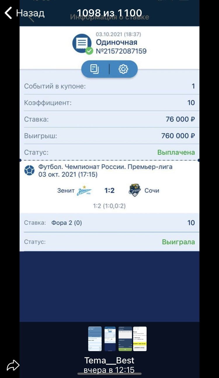 Прогнозы от Тема Бест