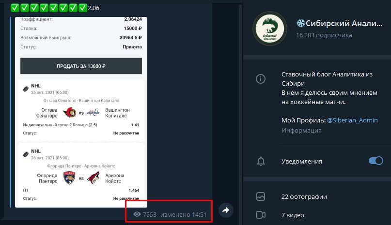 Изменение постов Сибирский аналитик в Телеграм Артем Гурский
