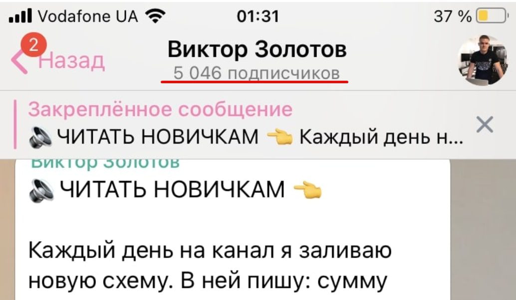 Подписчики на Виктор Золотов Телеграмм