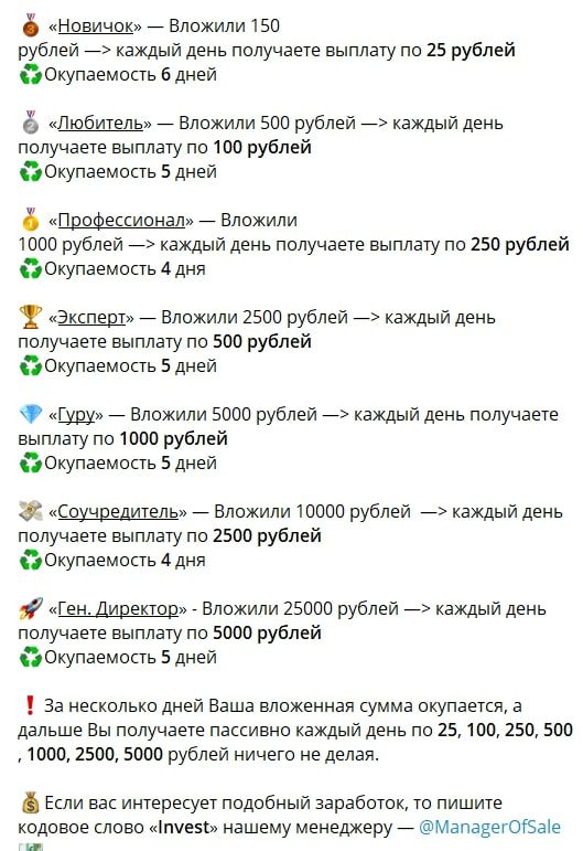 Условия EX Investment по раскрутке депозитов