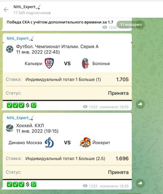 Как работает каппер NHL Expert