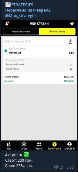 STRATEGIES - ставки на спорт