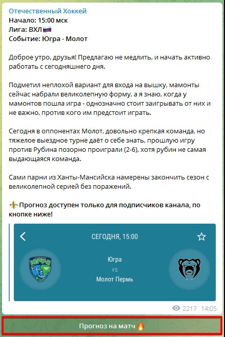 Отечественный хоккей - прогнозы