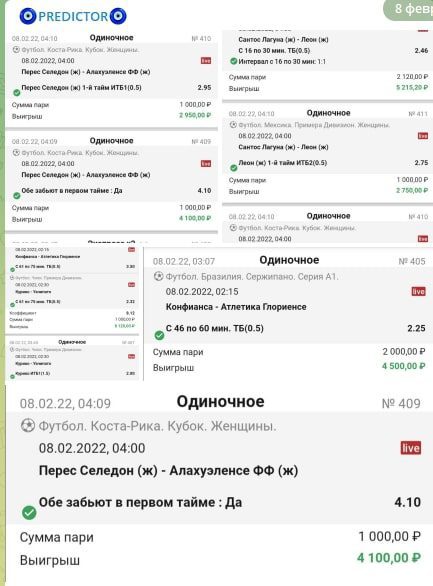 Отчет каппера PREDICTOR