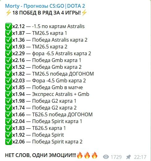 Отчет в Телеграмм Morty