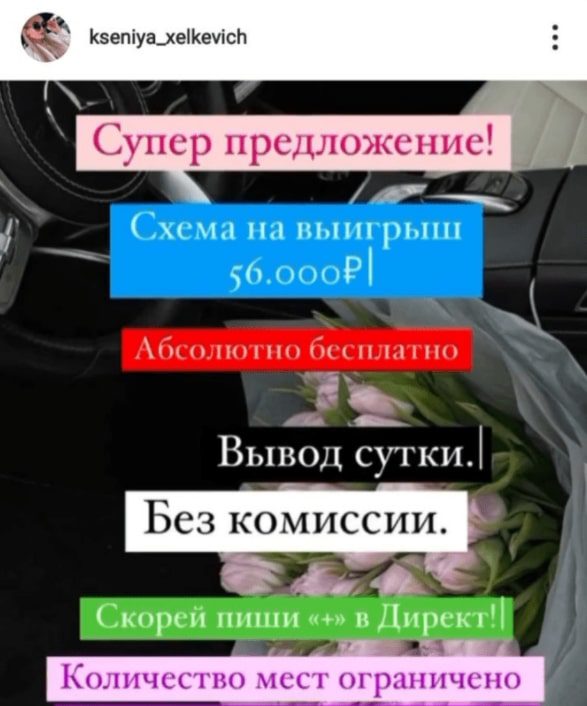 Ксения Хелькевич - схема выигрыша