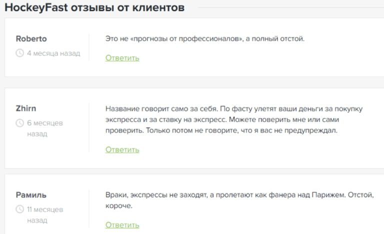 Каппер Hockey fast - отзывы