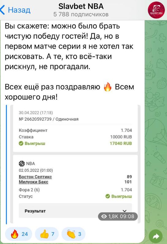 Каппер Slavbet NBA