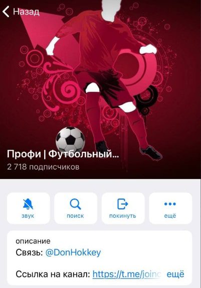 Профи Футбольный Аналитик Дон Периньон Телеграмм