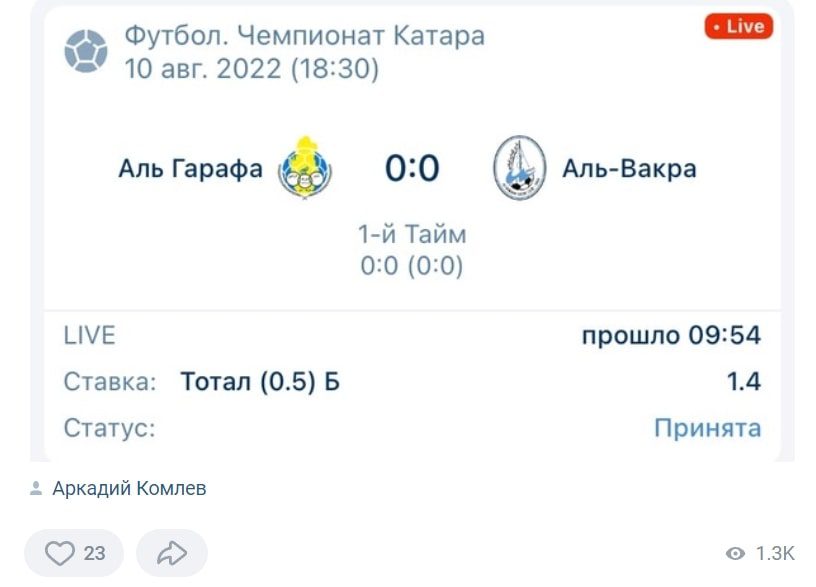 VK Аркадия Комлева