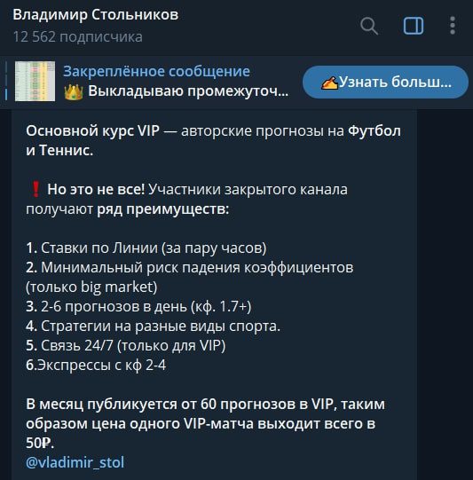 Курс Владимира Стольникова