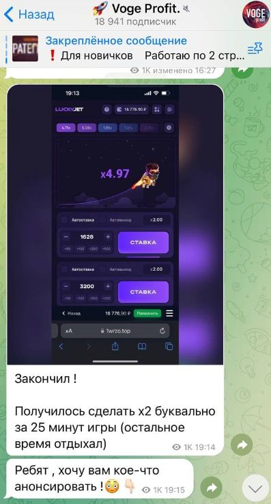 Каппер VOGE PROFIT