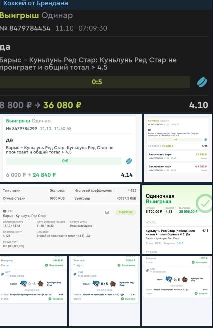 Статистика Хоккей от Брендана