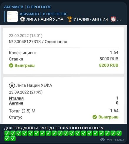 Прогнозы от Абрамов в прогнозе