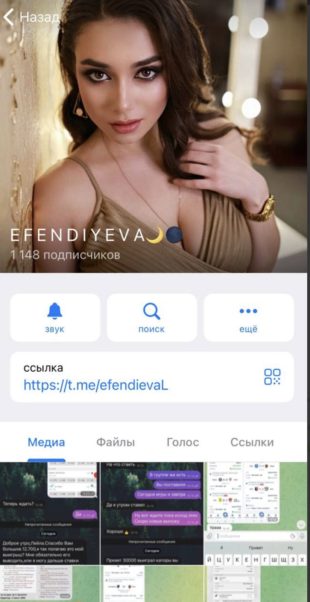 Телеграмм канал EFENDIYEVA