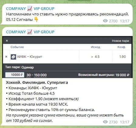COMPANY VIP GROUP телеграмм проект