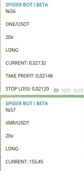 SPIDER BOT BETA ставки на спорт