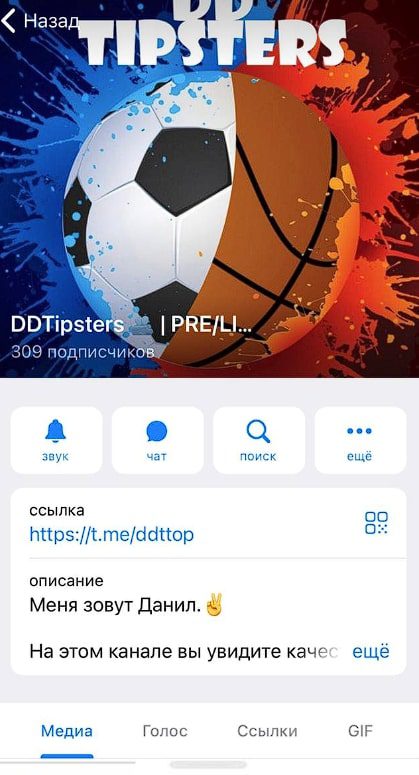 Телеграмм канал DDTIPSTERS
