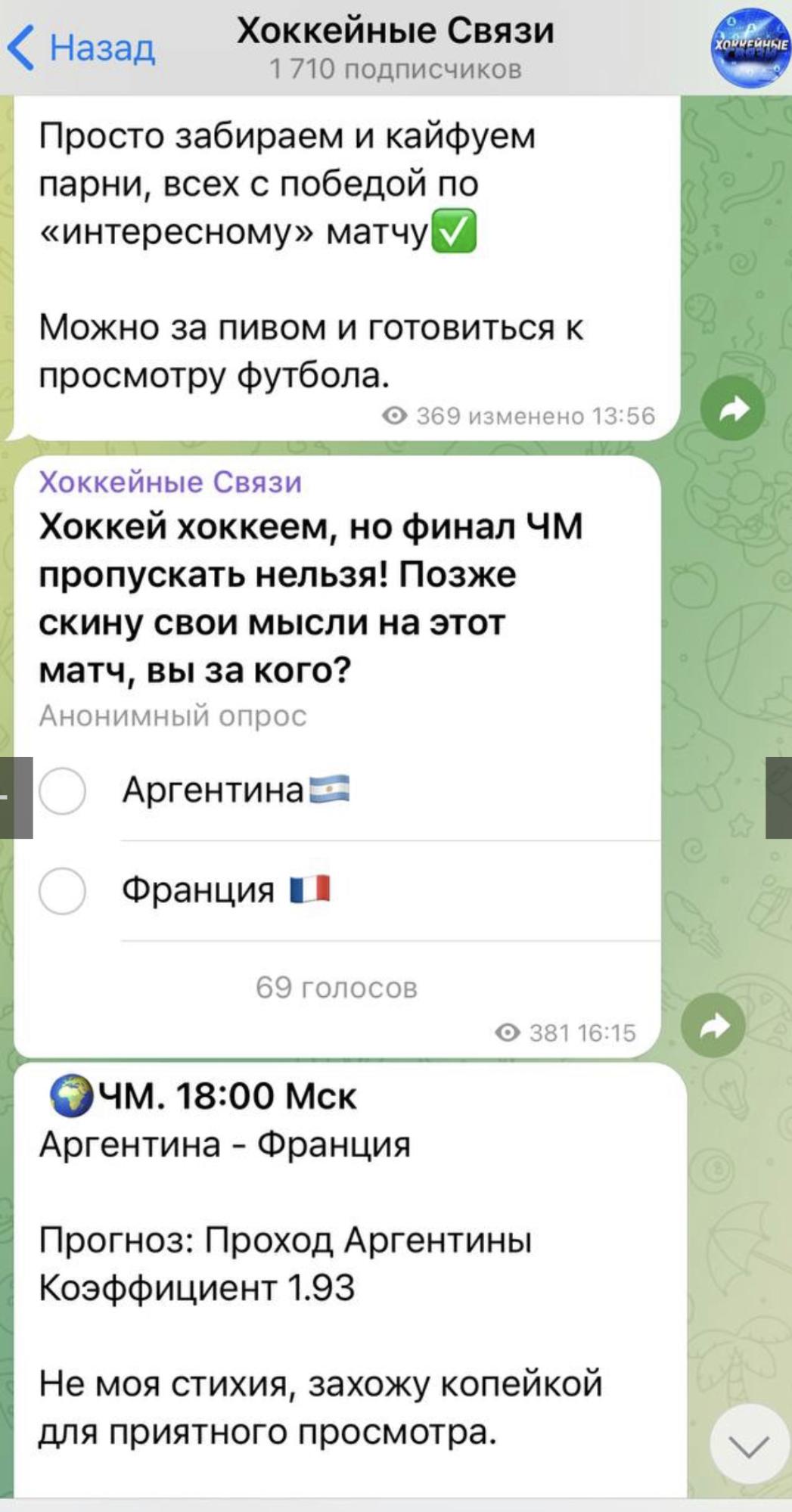 Хоккейные Связи телеграмм канал