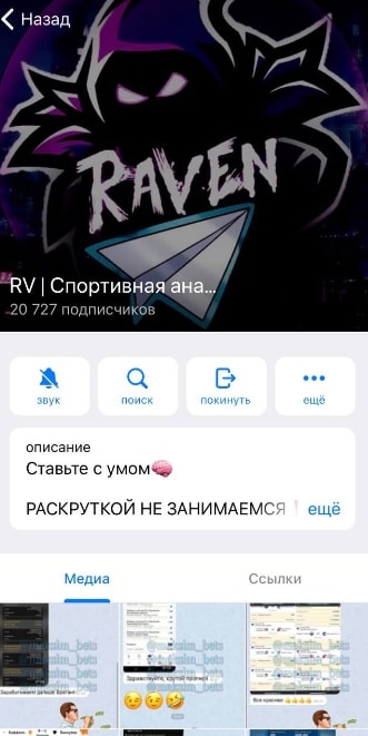 Канал RV СПОРТИВНАЯ АНАЛИТИКА