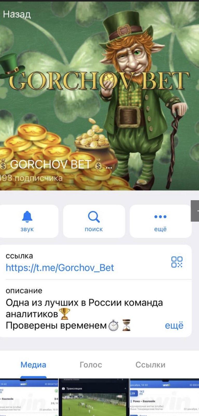 Каппер GORCHOV BET