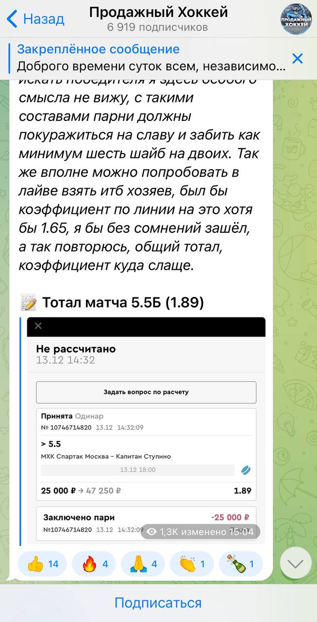 Проект Продажный хоккей