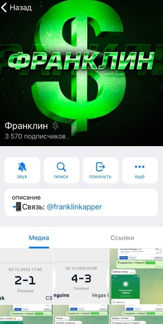 Телеграмм канал Франклин