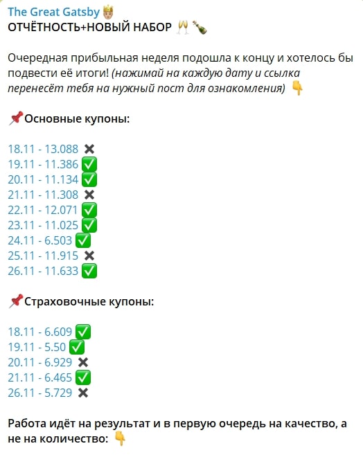 The Great Gatsby статистика