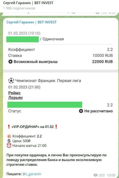 BET INVEST статистика