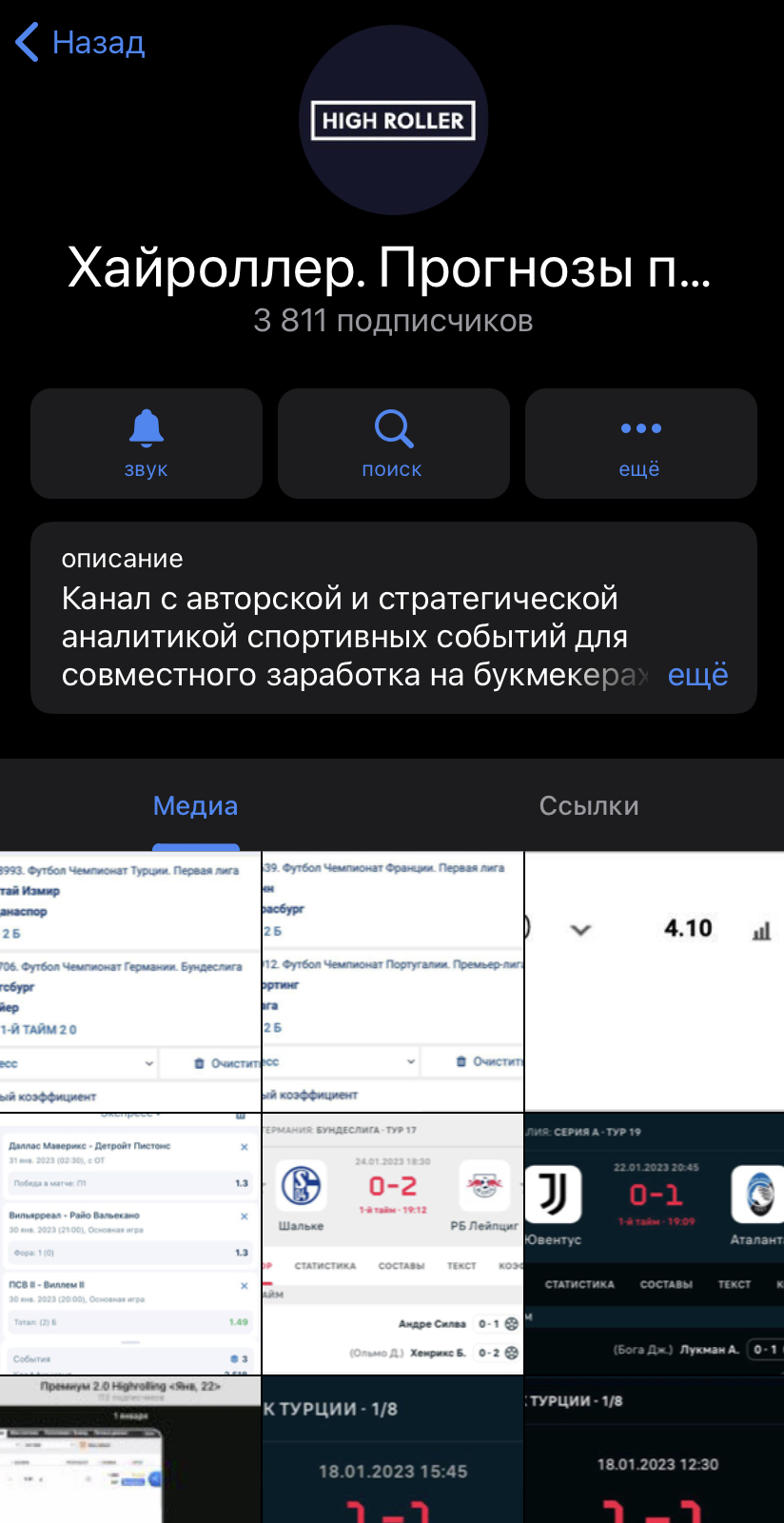 Телеграмм Хайроллер