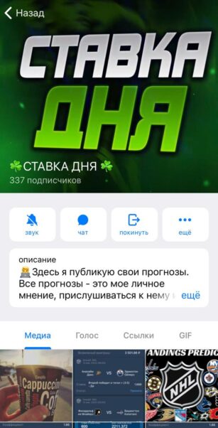 Телеграмм Ставка Дня