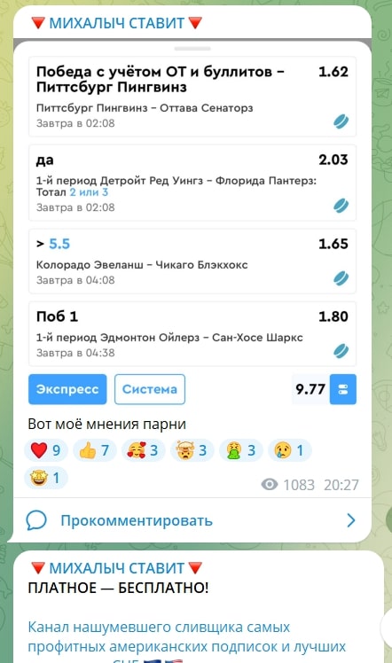 Проект Михалыч Ставит