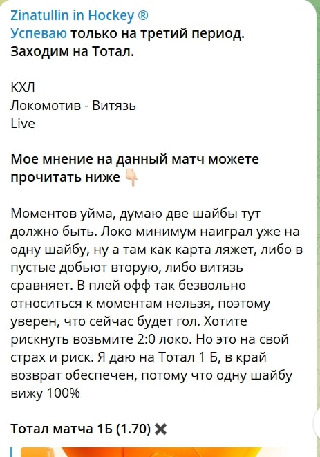 Канал Zinatullin in hockey