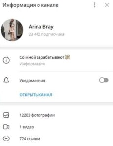 Arina Bray телеграмм