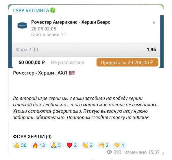 Гуру Беттинга телеграмм