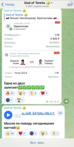 God of Tennis статистика