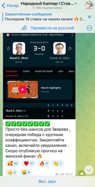 Народный Каппер статистика