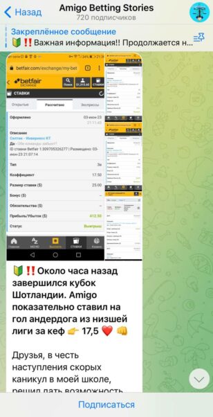 Проект Amigo Betting