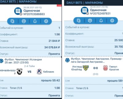 Проект DAILY BETS МАРАФОНЫ