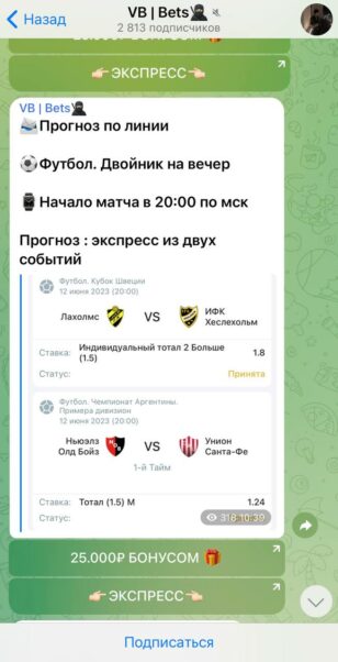 VB BETS статистика