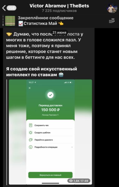 Victor Abramov TheBets ставки