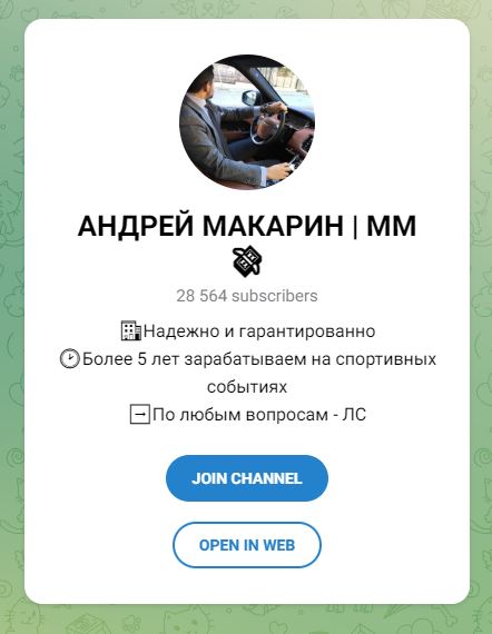 Андрей Макарин ММ телеграмм