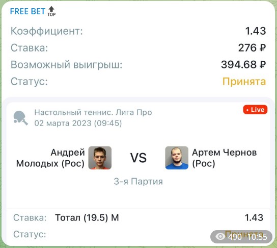 FREE BET ставки на спорт