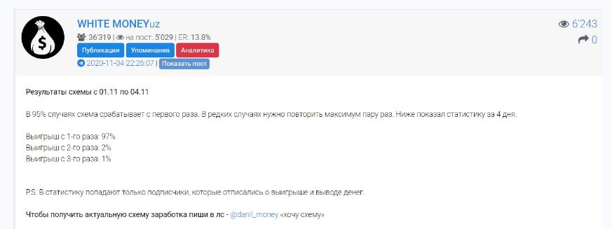 Канал White Money